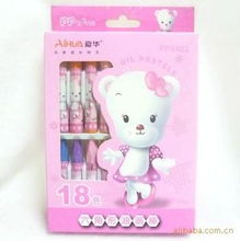 環(huán)保愛(ài)華可愛(ài)小熊PP6402油畫(huà)棒 學(xué)生文具批發(fā)的新寵